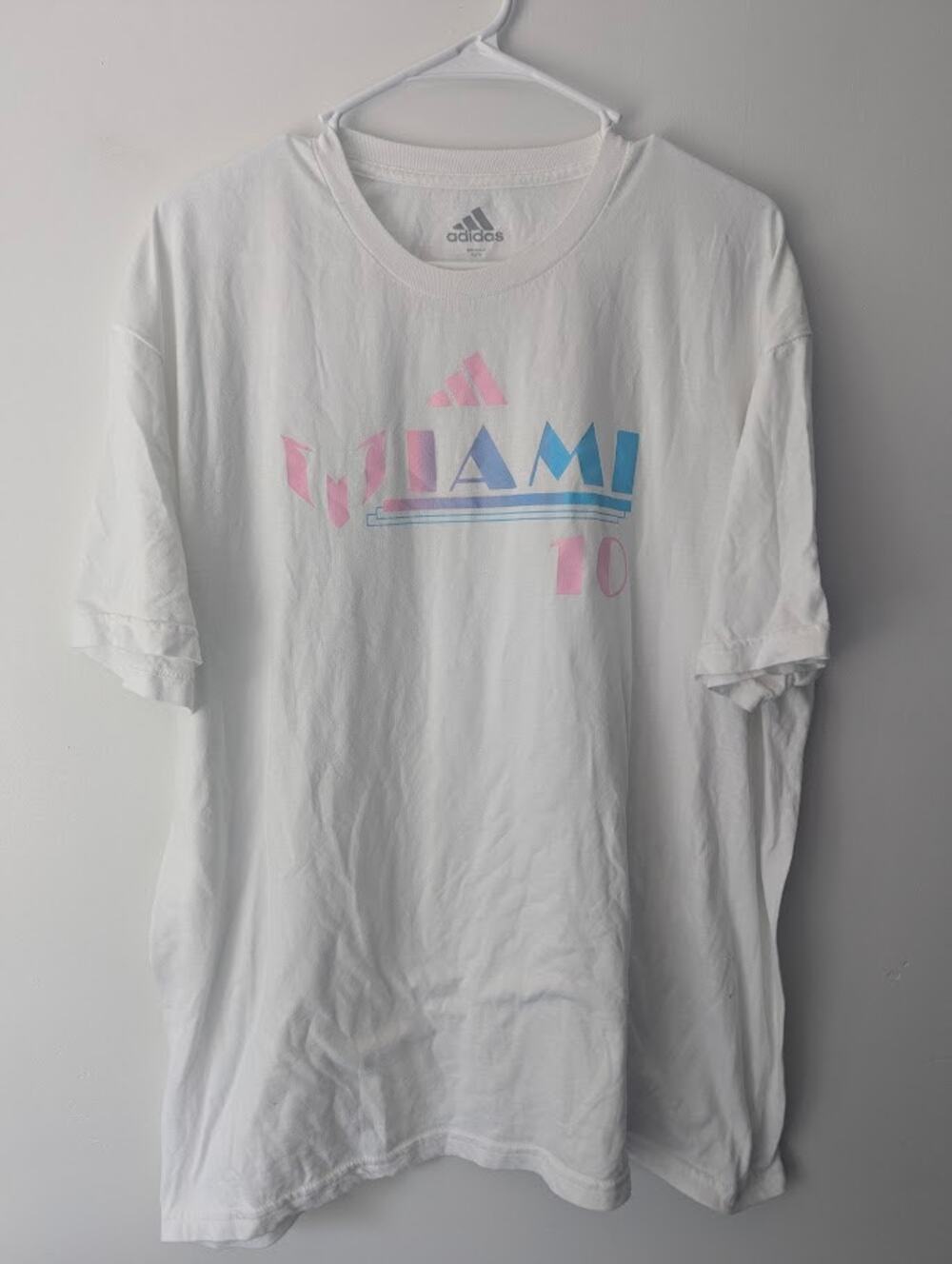 Lionel Messi Graphic T-Shirt Men’s XL White Soccer GOAT Argentina Inter Miami